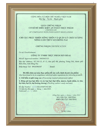Công Ty TNHH Thực Phẩm Rin Real