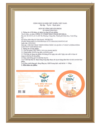 Công Ty TNHH Thực Phẩm Rin Real